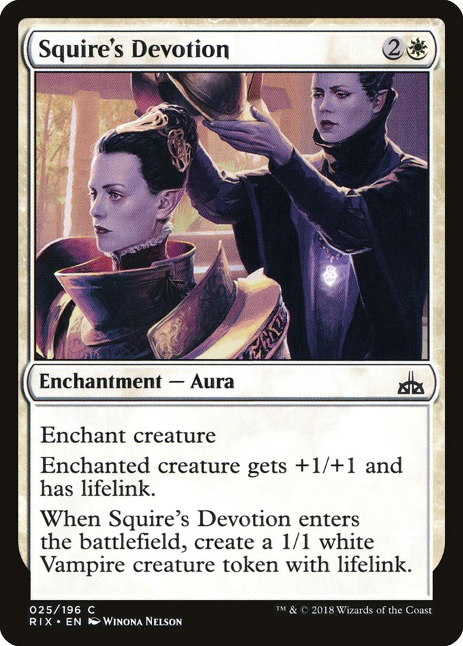 Squire's Devotion [Rivals of Ixalan] | Devastation Store