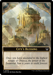 City's Blessing // Construct (41) Double-Sided Token [Commander Masters Tokens] | Devastation Store