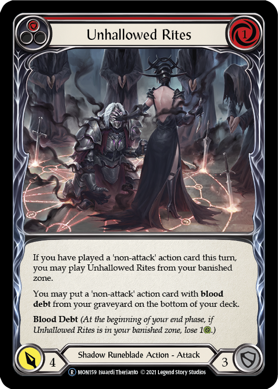 Unhallowed Rites (Red) [U-MON159] Unlimited Edition Normal | Devastation Store