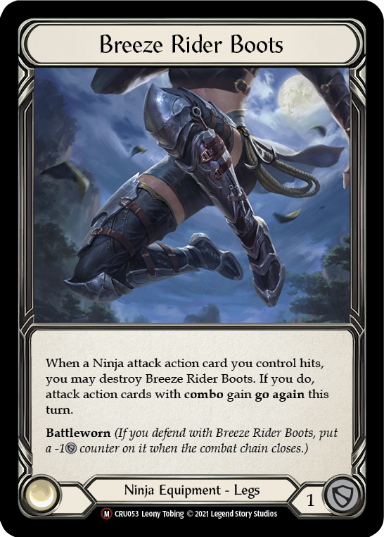 Breeze Rider Boots (Rainbow Foil) [CRU053-RF] Unlimited Rainbow Foil | Devastation Store