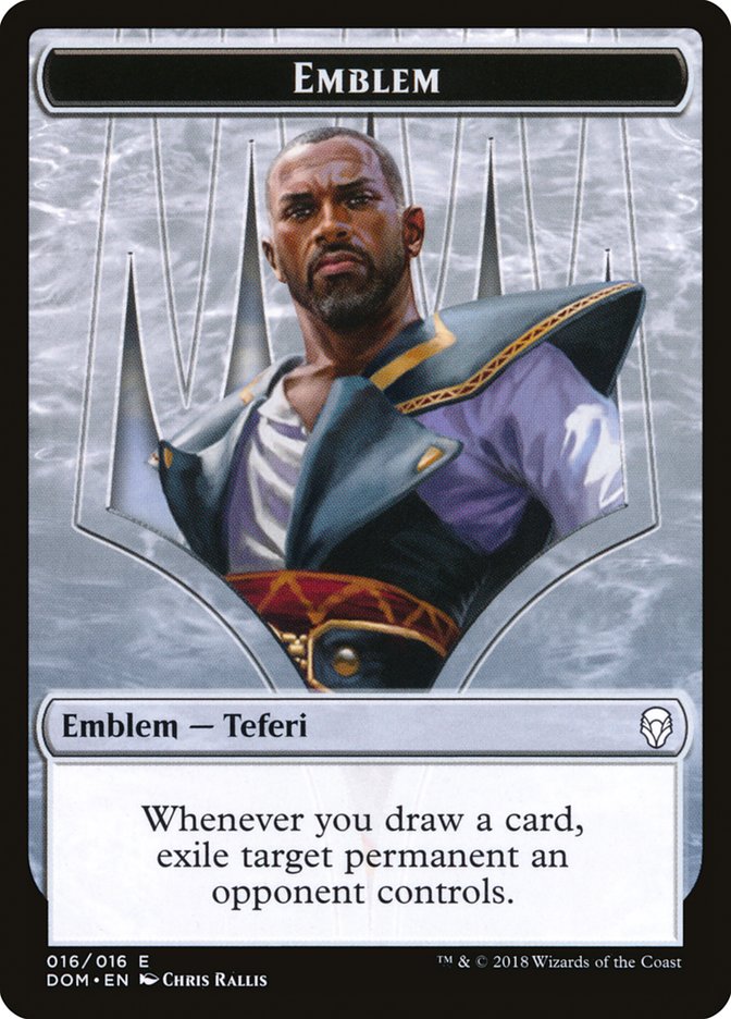 Teferi, Hero of Dominaria Emblem [Dominaria Tokens] | Devastation Store