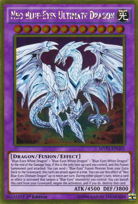 Neo Blue-Eyes Ultimate Dragon [MVP1-ENG01] Gold Rare | Devastation Store