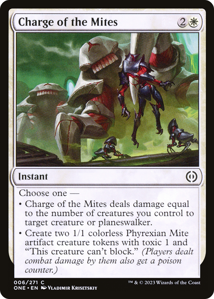 Charge of the Mites [Phyrexia: All Will Be One] | Devastation Store