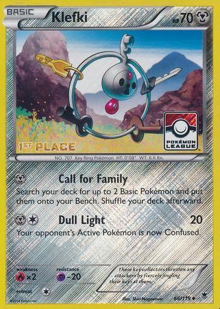 Klefki (66/119) (League Promo 1st Place) [XY: Phantom Forces] | Devastation Store