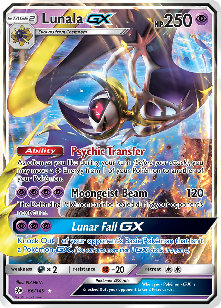 Lunala GX (66/149) [Sun & Moon: Base Set] | Devastation Store