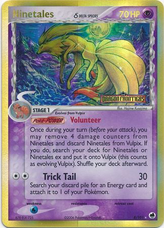 Ninetales (8/101) (Delta Species) (Stamped) [EX: Dragon Frontiers] | Devastation Store