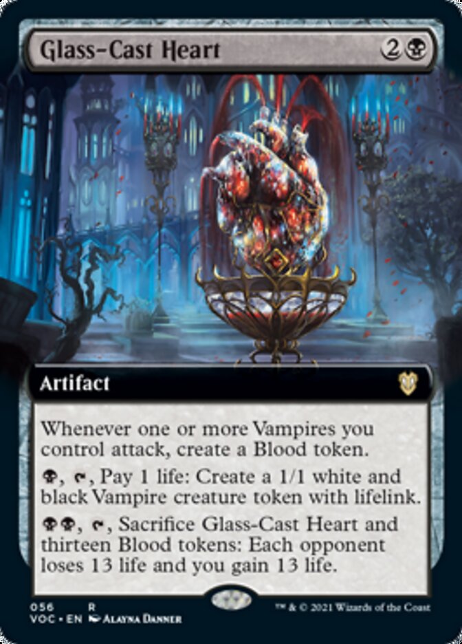 Glass-Cast Heart (Extended) [Innistrad: Crimson Vow Commander] | Devastation Store