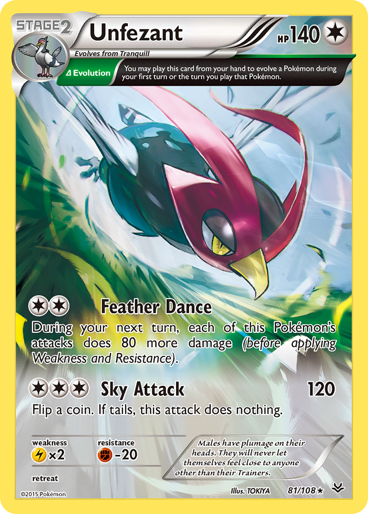 Unfezant (81/108) [XY: Roaring Skies] | Devastation Store