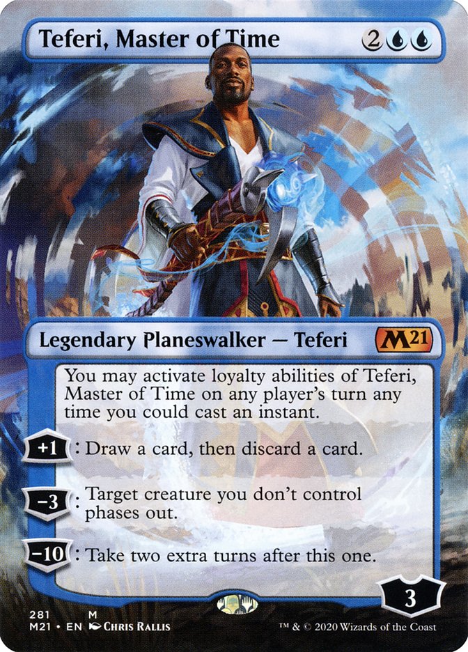 Teferi, Master of Time (Borderless) [Core Set 2021] | Devastation Store