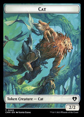 Spirit (0010) // Cat (0005) Double-Sided Token [Commander Masters Tokens] | Devastation Store