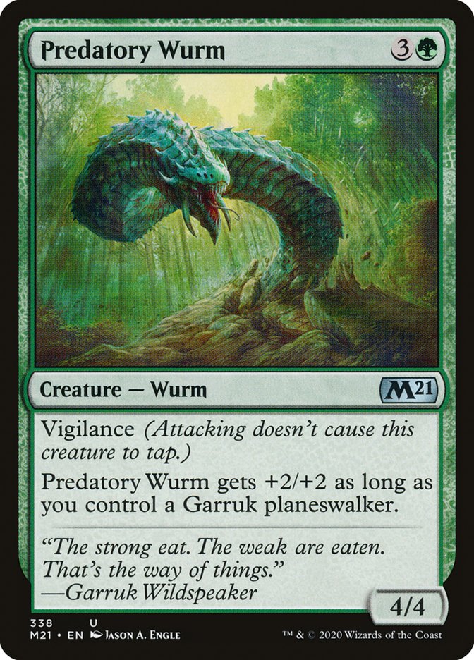 Predatory Wurm [Core Set 2021] | Devastation Store