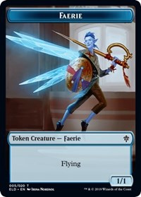 Faerie // Food (18) Double-sided Token [Throne of Eldraine Tokens] | Devastation Store