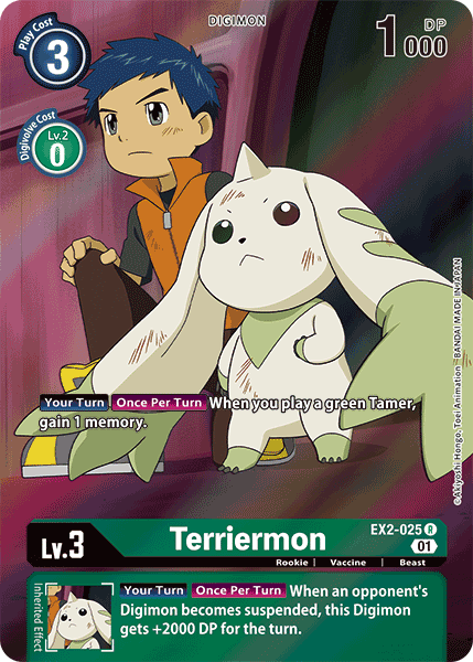 Terriermon [EX2-025] (Alternate Art) [Digital Hazard] | Devastation Store
