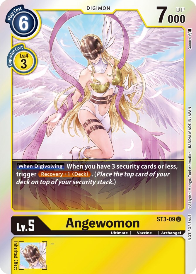 Angewomon [ST3-09] (Official Tournament Pack Vol. 6) [Starter Deck: Heaven's Yellow Promos] | Devastation Store