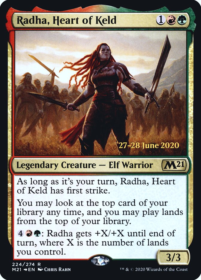 Radha, Heart of Keld  [Core Set 2021 Prerelease Promos] | Devastation Store