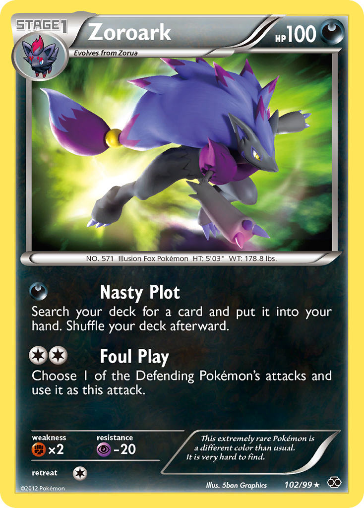 Zoroark (102/99) [Black & White: Next Destinies] | Devastation Store