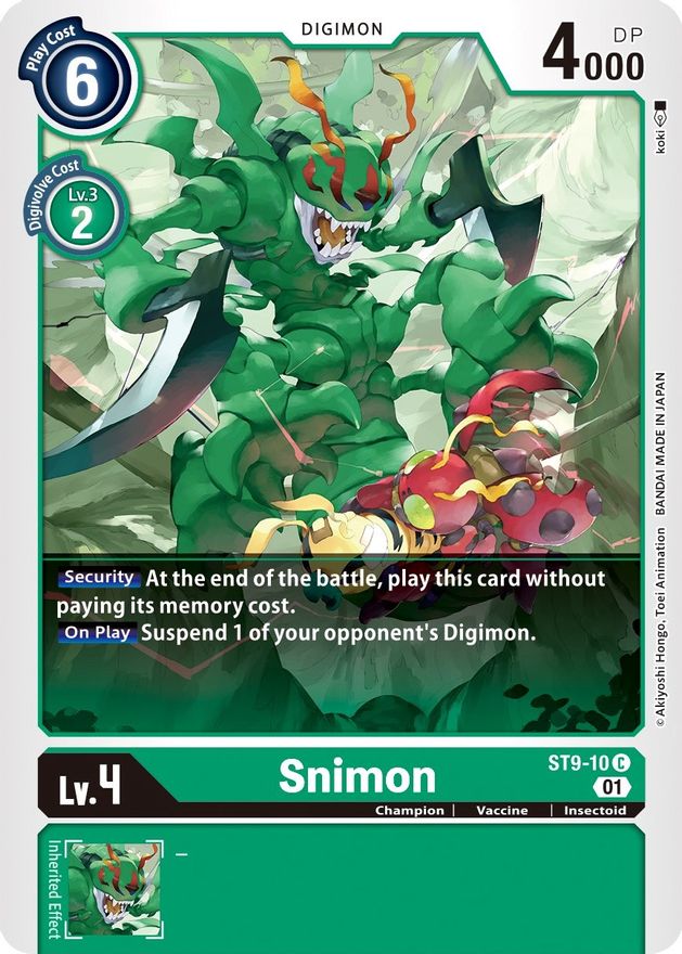 Snimon [ST9-10] [Starter Deck: Ultimate Ancient Dragon] | Devastation Store