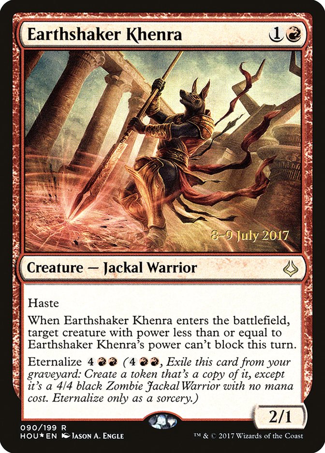 Earthshaker Khenra  [Hour of Devastation Prerelease Promos] - Devastation Store | Devastation Store