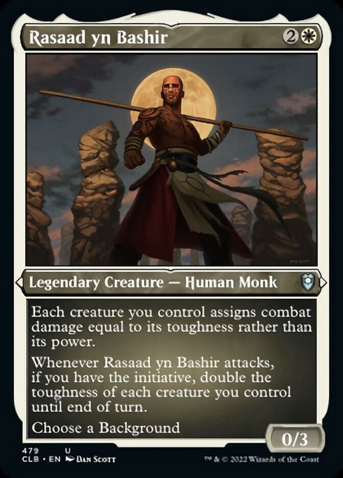 Rasaad yn Bashir (Foil Etched) [Commander Legends: Battle for Baldur's Gate] | Devastation Store