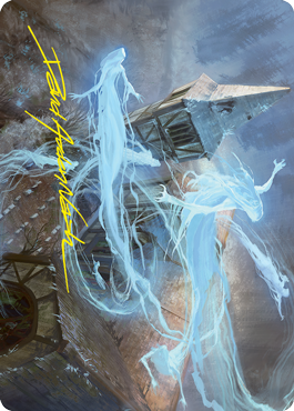 Hallowed Haunting Art Card (Gold-Stamped Signature) [Innistrad: Crimson Vow Art Series] | Devastation Store