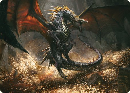 Cavern-Hoard Dragon Art Card [The Lord of the Rings: Tales of Middle-earth Art Series] | Devastation Store