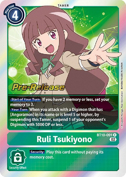 Ruli Tsukiyono [BT10-091] [Xros Encounter Pre-Release Cards] | Devastation Store