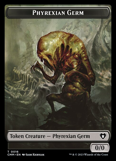 Thopter // Phyrexian Germ Double-Sided Token [Commander Masters Tokens] | Devastation Store
