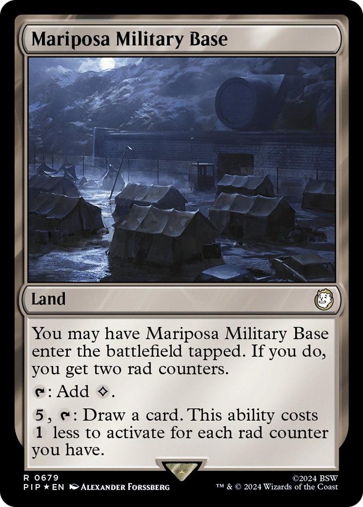 Mariposa Military Base (Surge Foil) [Fallout] | Devastation Store