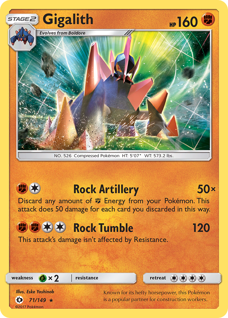 Gigalith (71/149) [Sun & Moon: Base Set] | Devastation Store