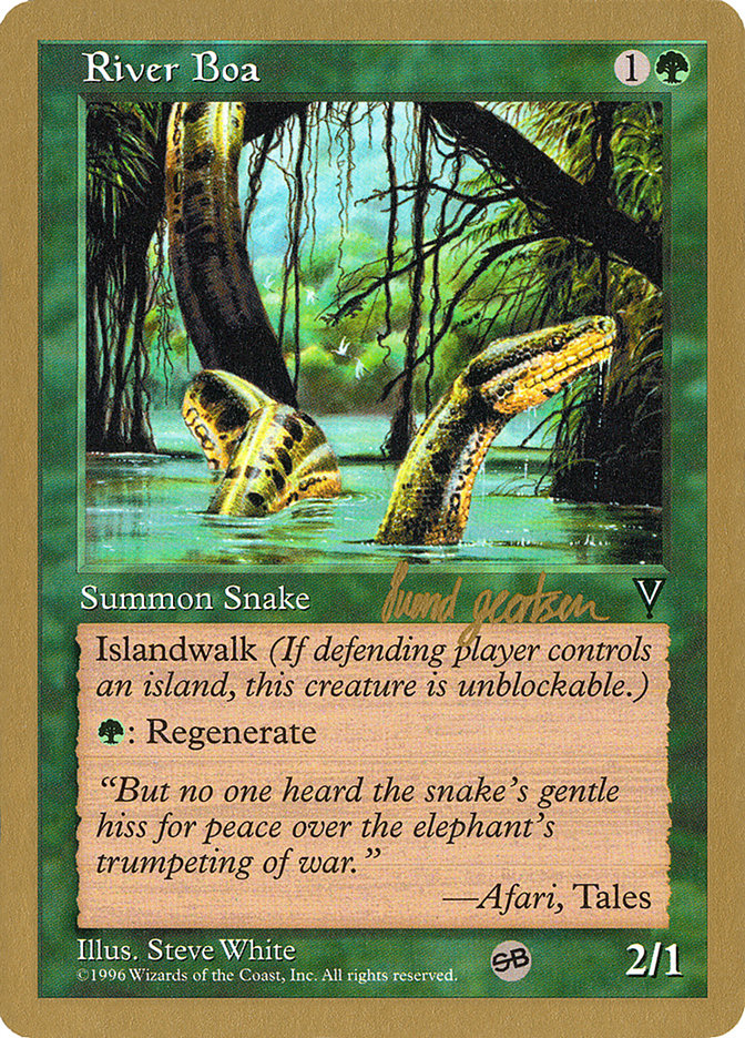 River Boa (Svend Geertsen) (SB) [World Championship Decks 1997] | Devastation Store