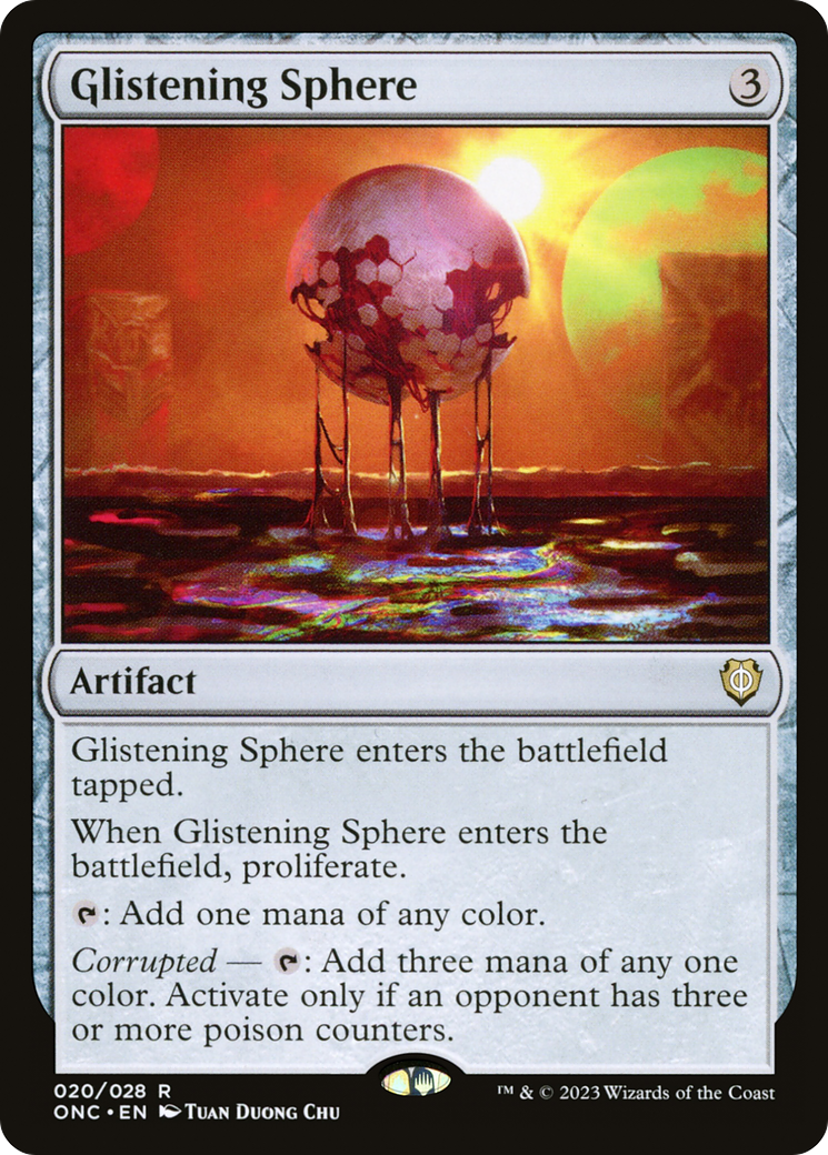 Glistening Sphere [Phyrexia: All Will Be One Commander] | Devastation Store