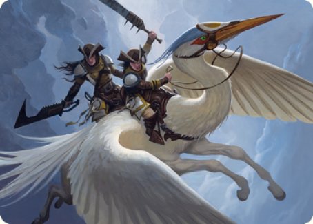 Gryffwing Cavalry Art Card [Innistrad: Crimson Vow Art Series] | Devastation Store