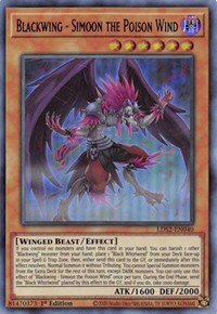 Blackwing - Simoon the Poison Wind (Blue) [LDS2-EN040] Ultra Rare | Devastation Store