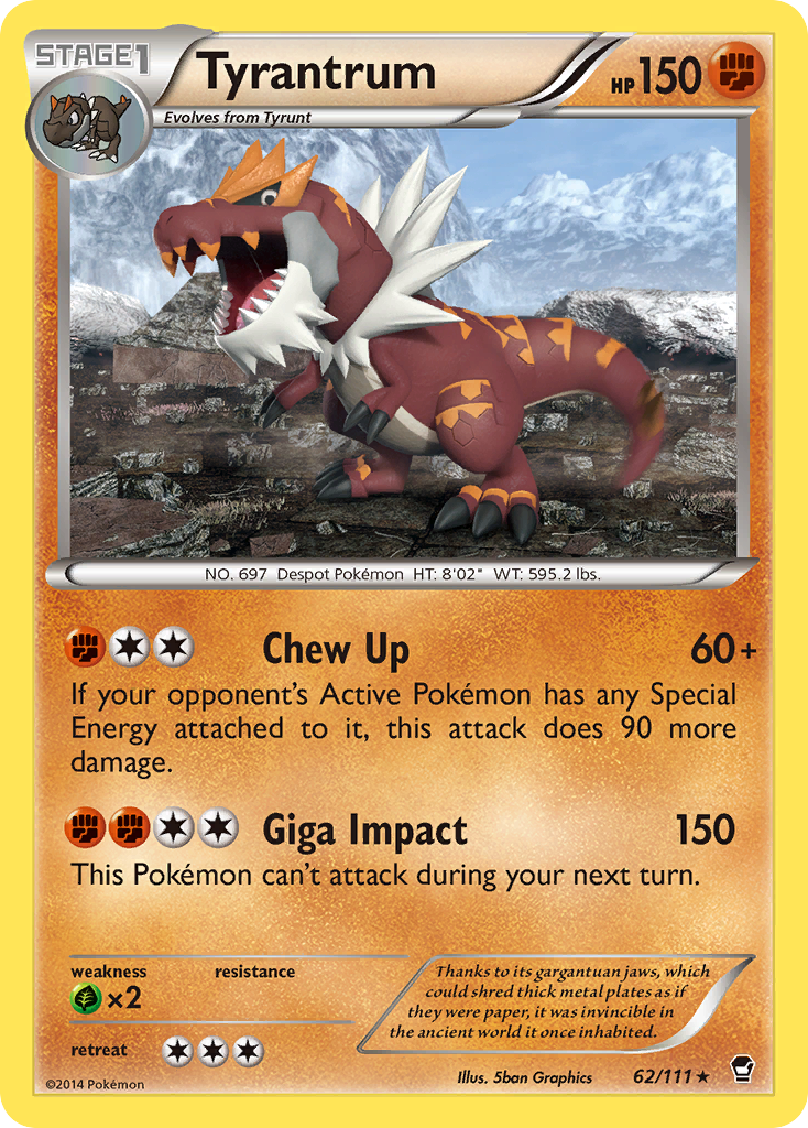 Tyrantrum (62/111) [XY: Furious Fists] | Devastation Store