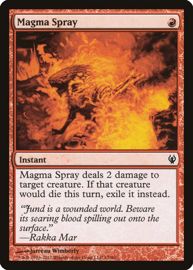 Magma Spray [Duel Decks: Izzet vs. Golgari] | Devastation Store