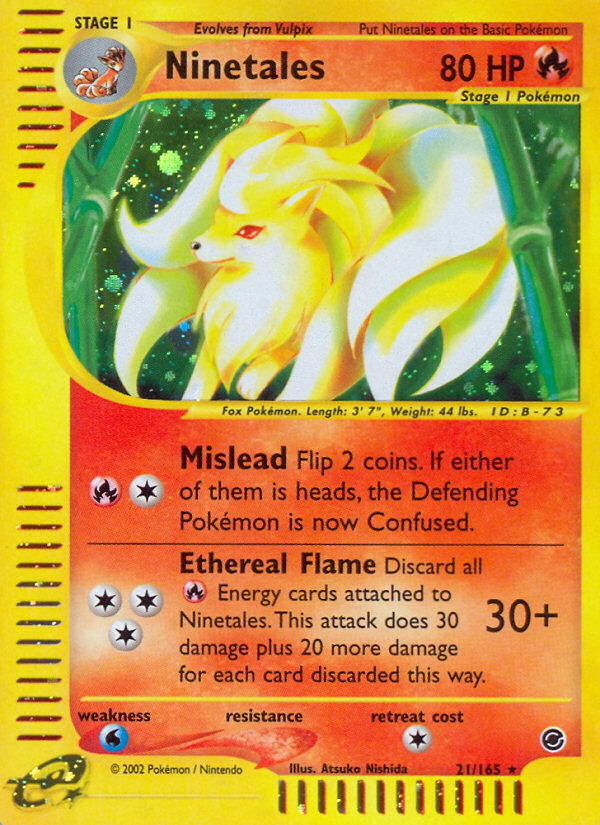 Ninetales (21/165) [Expedition: Base Set] | Devastation Store