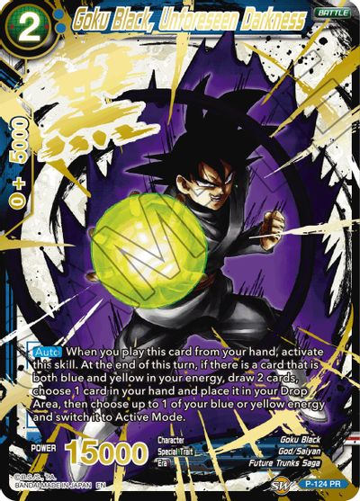 Goku Black, Unforeseen Darkness (Alternate Art) [P-124] | Devastation Store