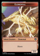 Treasure // Elemental (0025) Double-Sided Token [Commander Masters Tokens] | Devastation Store