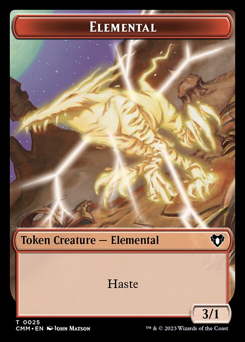 Eldrazi Spawn // Elemental (0025) Double-Sided Token [Commander Masters Tokens] | Devastation Store