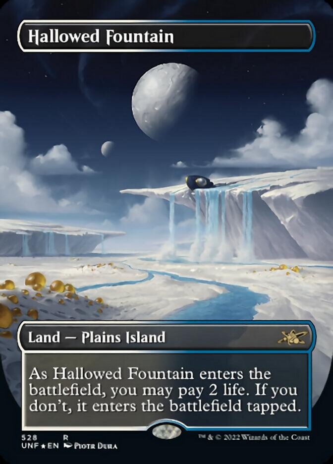 Hallowed Fountain (Borderless) (Galaxy Foil) [Unfinity] | Devastation Store