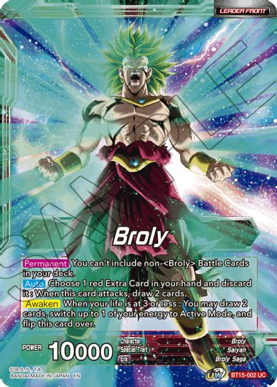 Broly // SS Broly, Demon's Second Coming [BT15-002] | Devastation Store