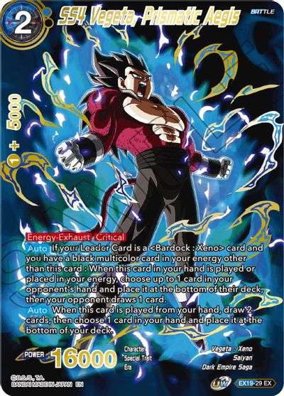 SS4 Vegeta, Prismatic Aegis [EX19-29] | Devastation Store