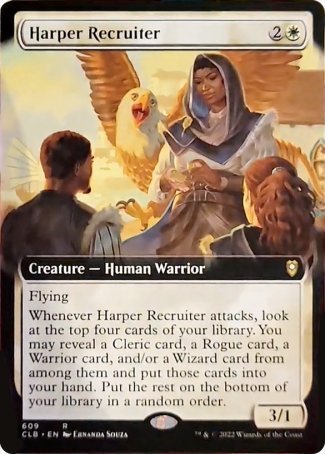 Harper Recruiter (Extended Art) [Commander Legends: Battle for Baldur's Gate] | Devastation Store