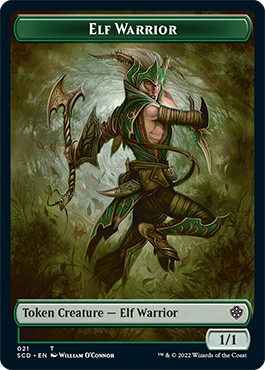 Elf Warrior // Cat Beast Double-Sided Token [Starter Commander Decks] | Devastation Store