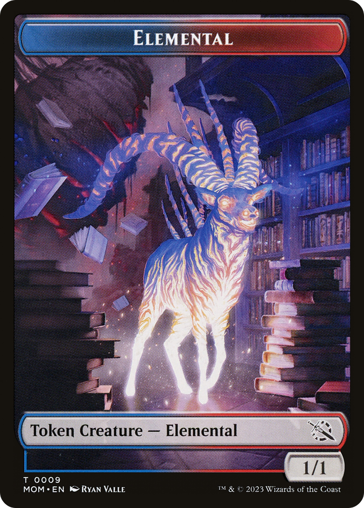 Elemental (09) // Dinosaur Double-Sided Token [March of the Machine Tokens] | Devastation Store