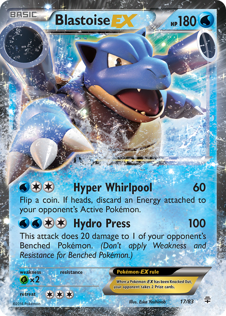 Blastoise EX (17/83) [XY: Generations] | Devastation Store