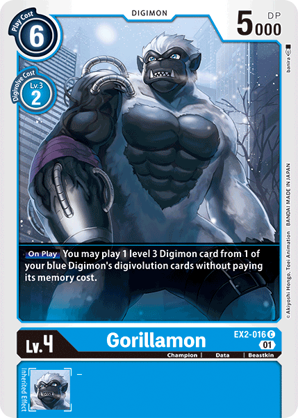 Gorillamon [EX2-016] [Digital Hazard] | Devastation Store