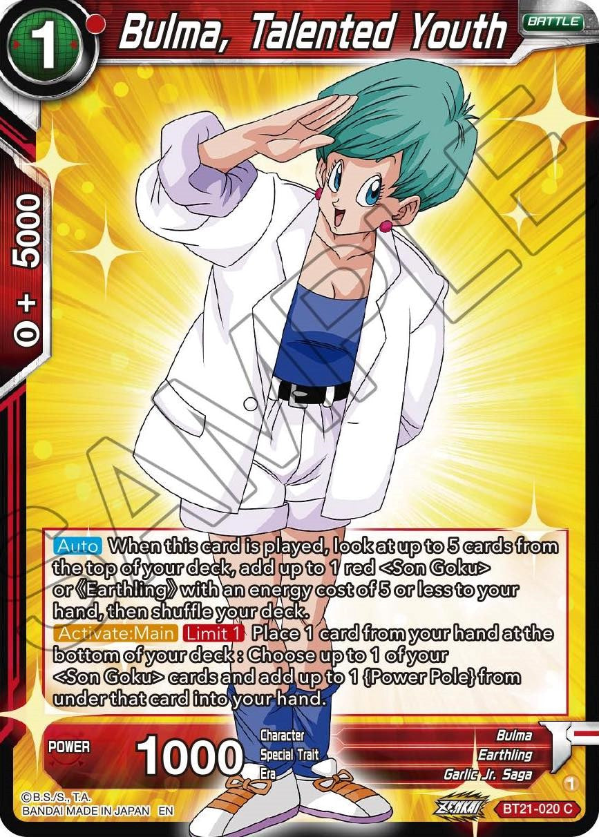 Bulma, Talented Youth (BT21-020) [Wild Resurgence] | Devastation Store