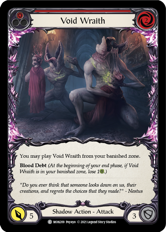 Void Wraith (Red) [MON209] 1st Edition Normal - Devastation Store | Devastation Store