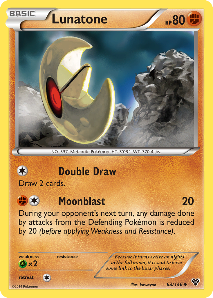 Lunatone (63/146) [XY: Base Set] | Devastation Store